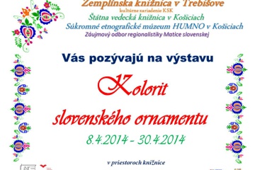 Výstava Kolorit slovenského ornamentu