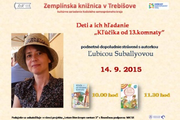 Beseda s autorkou detskej literatúry Ľubicou Suballyovou