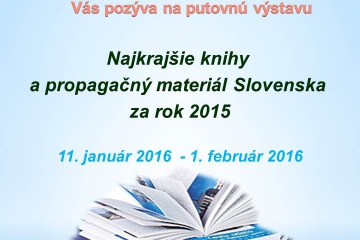 Najkrajšie knihy a propagačný materiál Slovenska za rok 2015