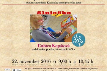 Novembrové Slniečko s Ľubicou Kepštovou