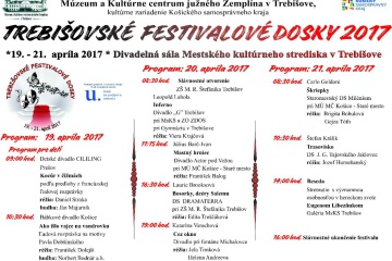 Trebišovské festivalové dosky 2017