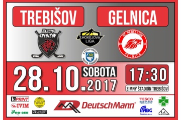 Hokejový zápas:  HK 2016 Trebišov  -  HC REBELLION 2015 Gelnica