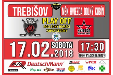 Hokejový zápas:  HK 2016 Trebišov  - MŠK Hviezda Dolný Kubín