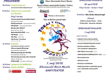 Tokaj v Európe a Dedovizeň  - festival Slovákov žijúcich v zahraničí