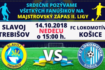Majstrovský zápas II. ligy: FK Slavoj Trebišov - FC Lokomotíva Košice