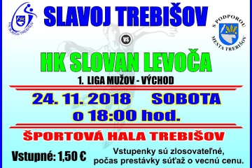 Hádzaná: Slavoj Trebišov - HK Slovan Levoča