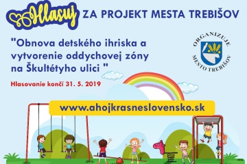Hlasovanie verejnosti za projekt mesta Trebišov - Obnova detského ihriska a vytvorenie oddychovej zóny na Škultétyho ulici