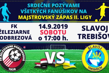 Majstrovský zápas II. ligy: FK ŽELEZIARNE Podbrezová - FK SLAVOJ Trebišov