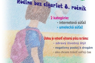 Celoslovenská výtvarná súťaž: Rodina bez cigariet 8.ročník