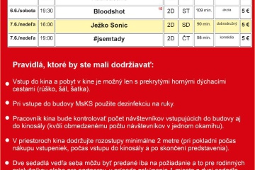 Mesto Trebišov spúšťa prevádzku kina Slávia štvrtok 4. júna