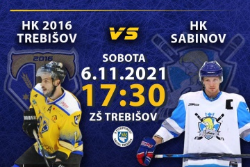 Hokejový zápas: HK 2016 Trebišov vs. HK Sabinov