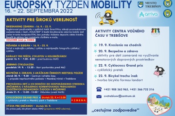 EURÓPSKY TÝŽDEŇ MOBILITY 2022 - aktivity mesta