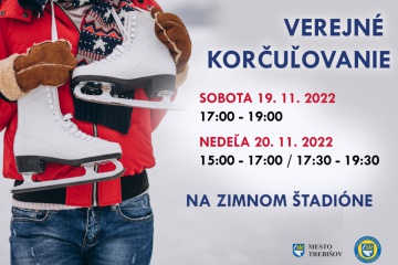 Verejné korčuľovanie 19. a 20. november 2022