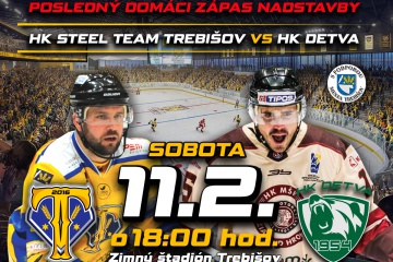 Hokejový zápas: HK STEEL TEAM Trebišov - HK Detva