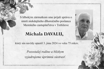 Smútočné oznámenie - Michal Davala