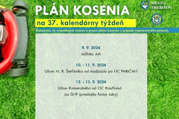 Plán kosenia na 37.kalendárny týždeň