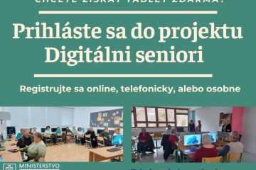 Registrácia do projektu Digitálni seniori