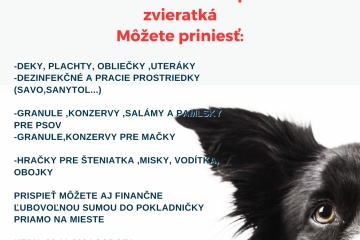 Vianočná zbierka pre zvieratká Podaj labku