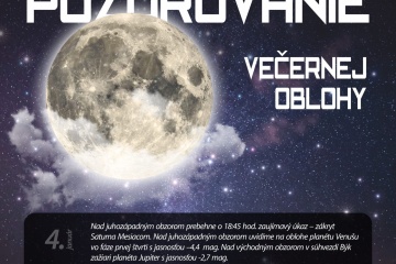 Pozorovanie večernej oblohy