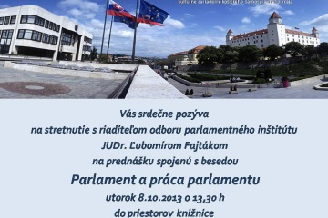 Parlament a práca parlamentu
